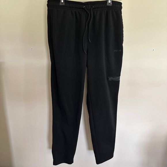 Men's Mitre Black Sweatpants Size XL - Picture 4 of 8
